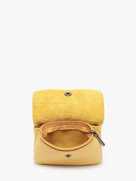 Portemonnee Leder Milano Geel caviar CA23092 ander zicht 1